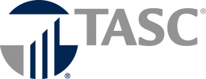 TASC logo in white